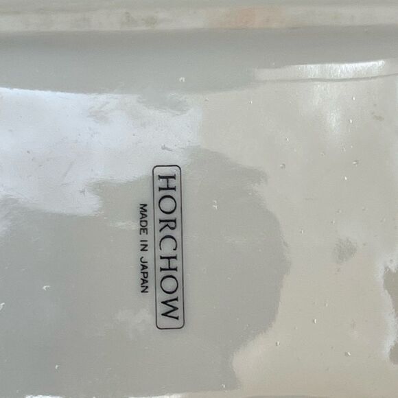 Vintage HORCHOW Floral Porcelain Divided Dish Trinket Box Japan Blue Pink Orange - Picture 7 of 7